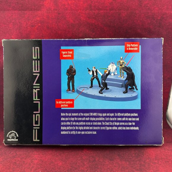 1995 APLLAUSE STAR WARS CLASSIC COLLECTORS SERIES FIGURINES SET of 6 # 33779 - Picture 8 of 11